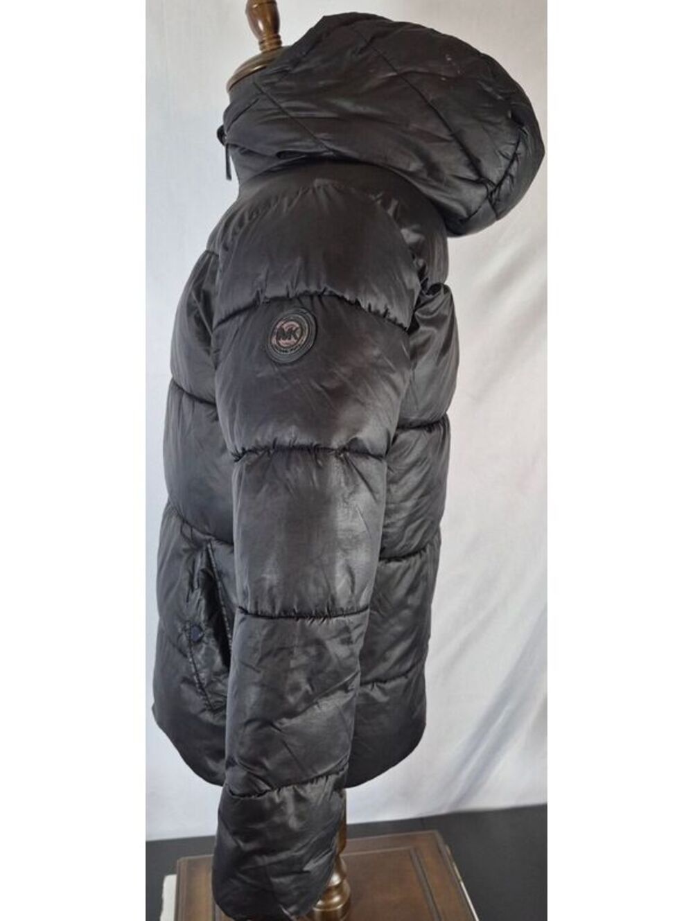 Michael Kors Black Hooded Puffer Coat, Girls 18/20 - Picture 3 of 9